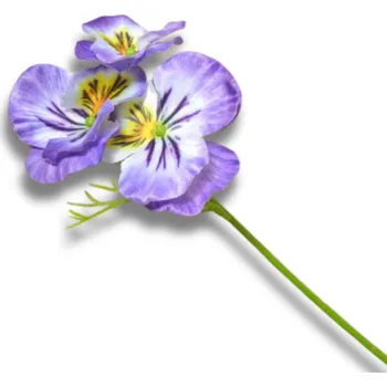 umělá květina Dekorace - Maceška mini 26cm tm. fialová