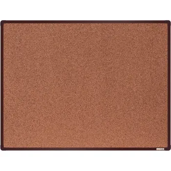 Kancelářský nábytek Tabule korková 120x90cm, hnědý rám