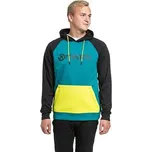 Meatfly pánská technická mikina Gravel Lime / Dark Teal | Zelená | Velikost XXL