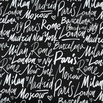 Úplet Písmo města na černé (E) (Top kvalitní úplet Bella digitisk)