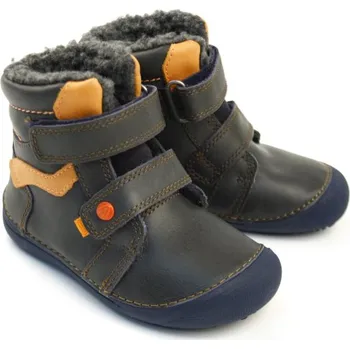 Dívčí sněhule D.D.step Barefoot zimní obuv W063-374M Royal blue EUR 30