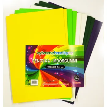 Pěnovka- velikonoční mix, 10 ks, A4 - cca 2 mm tloušťka