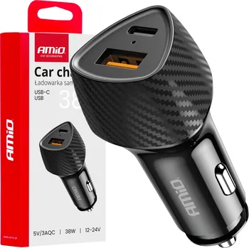 Nabíječka do auta QC+PD 38W USB-A + USB-C