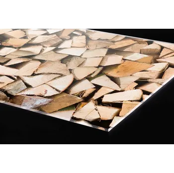 Obklad DIMEX | Plexisklo za kuchyňskou linku PGT-24060-031 | 240 x 60 cm | Dřevěná polena + Plexisklo za kuchyňskou linku DIMEX v rozměru 240 x 60 cm, motiv Dřevěná polena