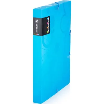 Box s gumou NEO COLORI modrý