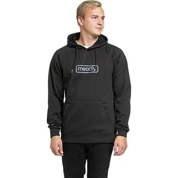 Pánská mikina Meatfly pánská technická mikina Gravel Black | Černá | Velikost XXL