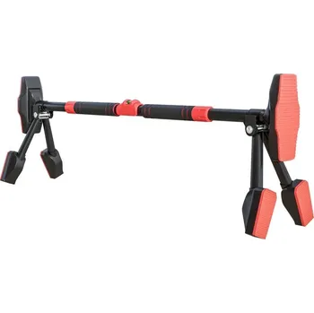 Hrazda do dveří 79-98 x 7,5 x 15 cm | černo-červená