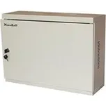 XtendLan 19" nástěnný vertikální rozvaděč 3U 540x180, plné dveře, šedý WER-541840U3-GR