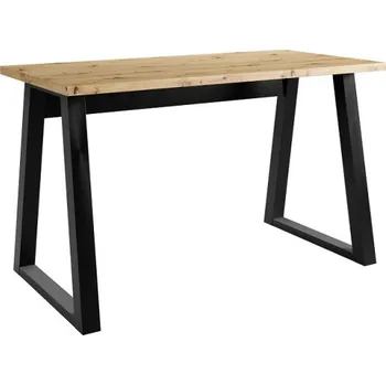 Psací stůl Mdx Kancelářský stůl LOFT FIGATE, 130 cm Černá/Dub Artisan