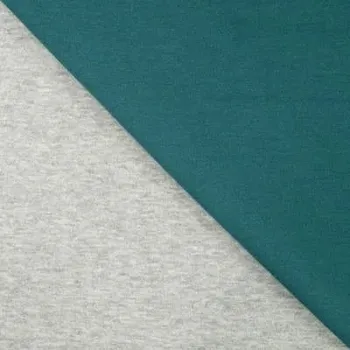 Oboustranná pletenina v petrolejové barvě Q22505-944R