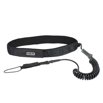 Vodní sport leash ION Wing/SUP Core Coiled Hip L-XL(8) BLACK one size One Size