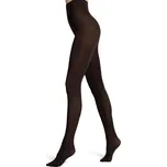 Dámské vzorované fialové punčochy Barva: hnědá, Velikost: S