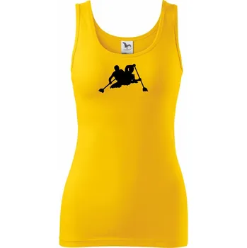 Dámské tričko Kanoe dvojka - Dámské tílko - 2XL ( Žlutá )