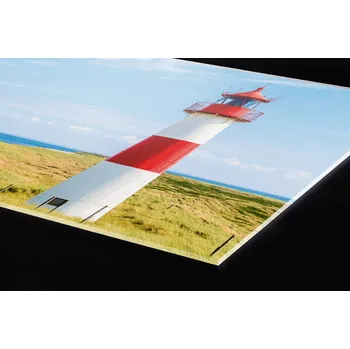 Obklad DIMEX | Plexisklo za kuchyňskou linku PGT-06060-119 | 60 x 60 cm | Maják na pláži + Plexisklo za kuchyňskou linku DIMEX v rozměru 60 x 60 cm, motiv Maják na pláži