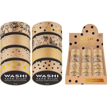WASHI pásky KRAFT MIX