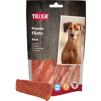 Pamlsek pro psa TRIXIE PREMIO Filets, hovězí filety - 93% masa, 80 g