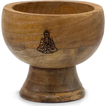 Vonná tyčinka Mani Bhadra Mani Bhadra Stojánek na vonné tyčinky a kužely Kalich Buddha, 11 x 10 cm