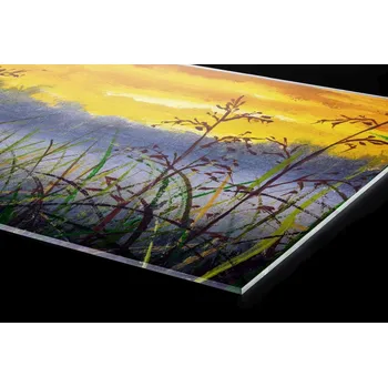 Obklad DIMEX | Plexisklo za kuchyňskou linku PGT-06040-210 | 60 cm x 40 cm | Denimová malba luční trávy + Plexisklo za kuchyňskou linku DIMEX v rozměru 60 cm x 40 cm, motiv Denimová malba luční trávy