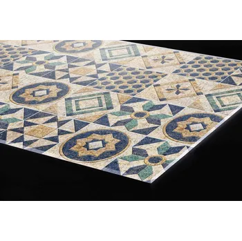 Obklad DIMEX | Plexisklo za kuchyňskou linku PGT-08060-165 | 80 x 60 cm | Modré kachličky + Plexisklo za kuchyňskou linku DIMEX v rozměru 80 x 60 cm, motiv Modré kachličky