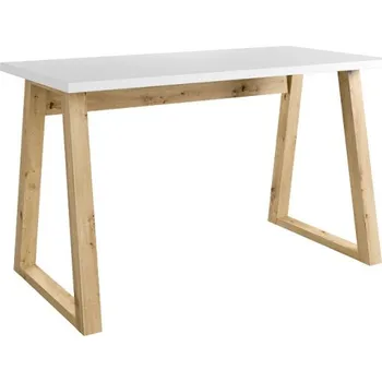 Psací stůl Mdx Kancelářský stůl LOFT FIGATE, 130 cm Bílá/Dub Artisan