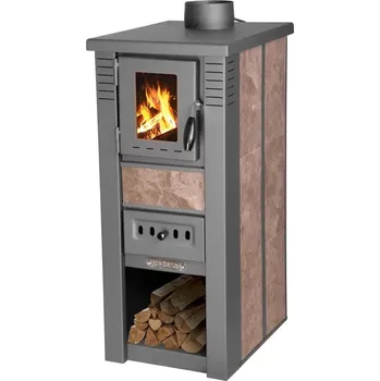 Krbová kamna STREND PRO Krbová kamna Pro Lava Ceramic, 6,5 kW, 120 mm, mocca