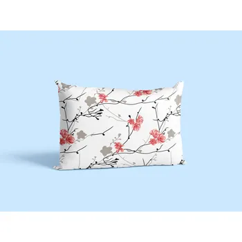 Povlečení Aaryans Bavlněný povlak na polštář Sakura červený 70x90 cm