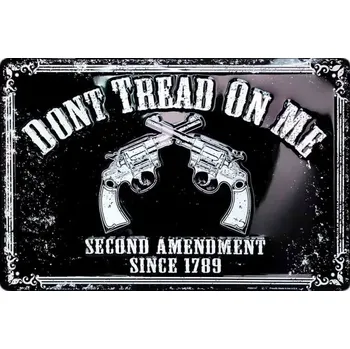 Plechová cedule Plechová cedule Dont Tread On Me 45 cm x 30 cm