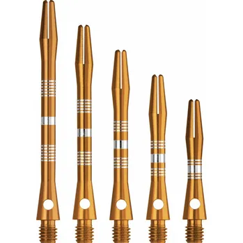 Příslušenství pro šipky Designa Multiline Aluminium Shafts Regrooved Gold Velikost: 53 mm long