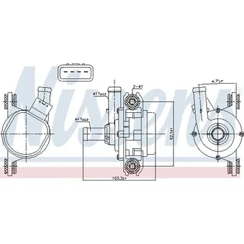 Chladič motoru Vodní čerpadlo, chlazení motoru NISSENS 831388
