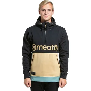 Pánská mikina mikina Meatfly Tason - Light Brown/Black L