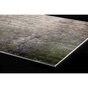 Obklad DIMEX | Plexisklo za kuchyňskou linku PGT-10060-304 | 100 x 60 cm | Staré špinavé cihly + Plexisklo za kuchyňskou linku DIMEX v rozměru 100 x 60 cm, motiv Staré špinavé cihly