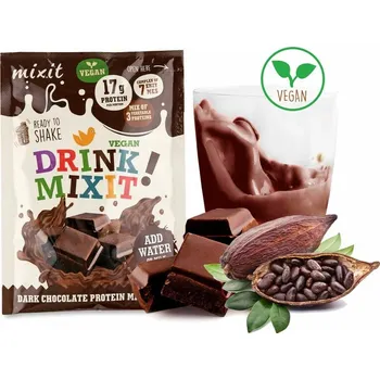 Mixit Proteinový VEGAN Drink Mixit - Tmavá čokoláda (6 ks)