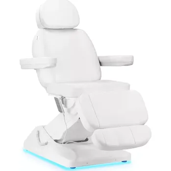Pedikérské křeslo Elektrické kosmetické křeslo Sillon Luxury, 3 motory - bílé