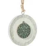 ArtFir Vánoční dekorace KELLY 01 | bílá/modrá 9 cm