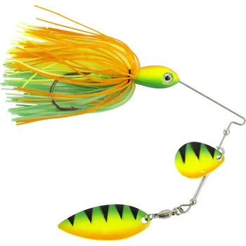 Umělá nástraha WIZARD SPINNER BAIT 14g zeleno žluto oraanžová