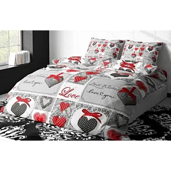 Povlečení Aaryan´s Povlečení mikroplyš WISH ŠEDÉ 140 x 200 70 x 90