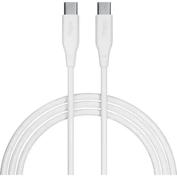 Datový kabel Allity AUC-02 USB-C/USB-C 2m 100W bílý