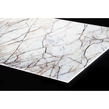 Obklad DIMEX | Plexisklo za kuchyňskou linku PGT-24060-273 | 240 x 60 cm | Textura bílého mramoru + Plexisklo za kuchyňskou linku DIMEX v rozměru 240 x 60 cm, motiv Textura bílého mramoru