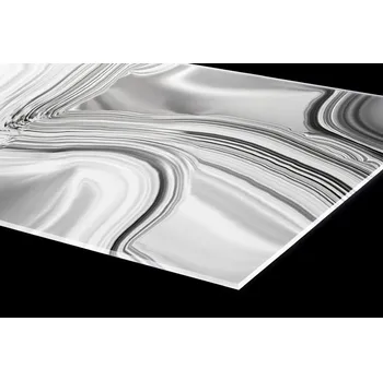 Obklad DIMEX | Plexisklo za kuchyňskou linku PGT-18060-101 | 180 x 60 cm | Kapalné chromové stříbro + Plexisklo za kuchyňskou linku DIMEX v rozměru 180 x 60 cm, motiv Kapalné chromové stříbro