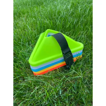 Sportovní kužel Mety vytyčovací trojúhelníkové - 5x8, sada 40 ks v síťce