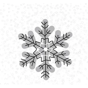 Papírový ubrousek Vánoční ubrousek 33 x 33 cm, vločka