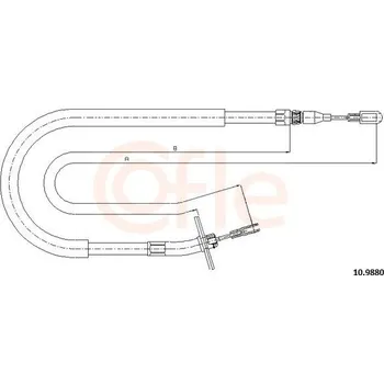Autodíl Tažné lanko, parkovací brzda COFLE 10.9880