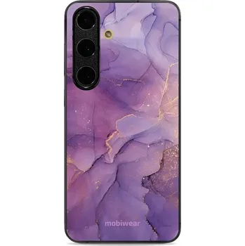 Pouzdro na mobilní telefon Lesklý kryt Mobiwear Glossy - Samsung Galaxy S24 FE - G050G - Fialový mramor (Prémiové lesklé pouzdro, obal, kryt Mobiwear Glossy na mobil Samsung Galaxy S24 FE - G050G - Fialový mramor, materiál Plast + TPU silikon - krytí po všech stranách, neošoupateln