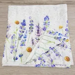 Clayre & Eef Ubrus Lavender Fields 150x150 cm, 150 cm