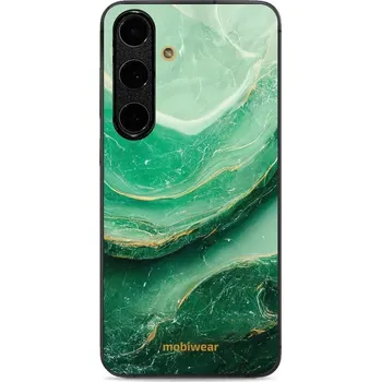 Pouzdro na mobilní telefon Lesklý kryt Mobiwear Glossy - Samsung Galaxy S24 FE - G023G - Zelený mramor (Prémiové lesklé pouzdro, obal, kryt Mobiwear Glossy na mobil Samsung Galaxy S24 FE - G023G - Zelený mramor, materiál Plast + TPU silikon - krytí po všech stranách, neošoupatelný)