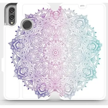 Pouzdro na mobilní telefon Flipové pouzdro Mobiwear - Honor 8X - M008S Mandala (Knížkové flip pouzdro, obal, kryt na mobil Honor 8X - M008S Mandala, materiál Umělá kůže + TPU - ochrana 360°, stojánek, silikonová vanička, magnetické zavírání)