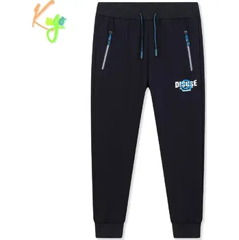 Chlapecké oblečení Teplé chlapecké tepláky Kugo GT8683 tmavě modré
