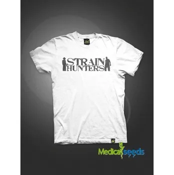 Pánské tričko Triko Strain Hunters Logo - bílá XXXL