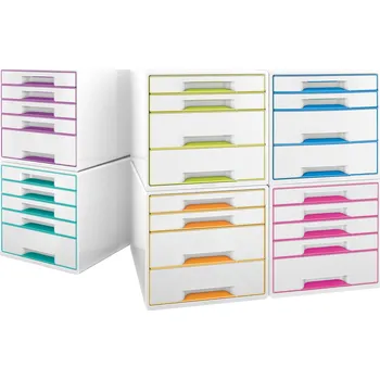 Zásuvkový kontejner Zásuvkový box Leitz WOW 4 zásuvky fialový