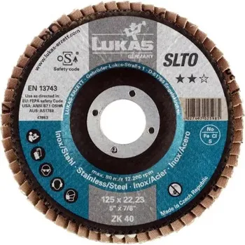 Brusný kotouč Lukas Lamelový kotouč 125mm ZK60 SLTO A27151250601406